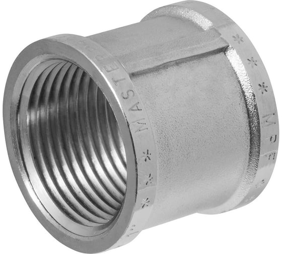 Изображение товара Муфта MPF 1" латунная никелированная внутренняя резьба ИС.072145