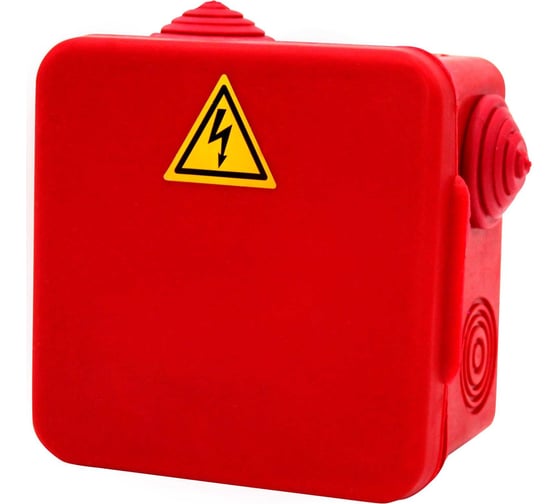 Изображение товара Распределительная огнестойкая коробка Система КМ КРОПС-П1, IP54, габаритные размеры 100x100x50 мм, для кабелей сечением до 10 мм2, 6 клемм KR0021 FRJB-KM-P1-10-06-КРОПС-IP54