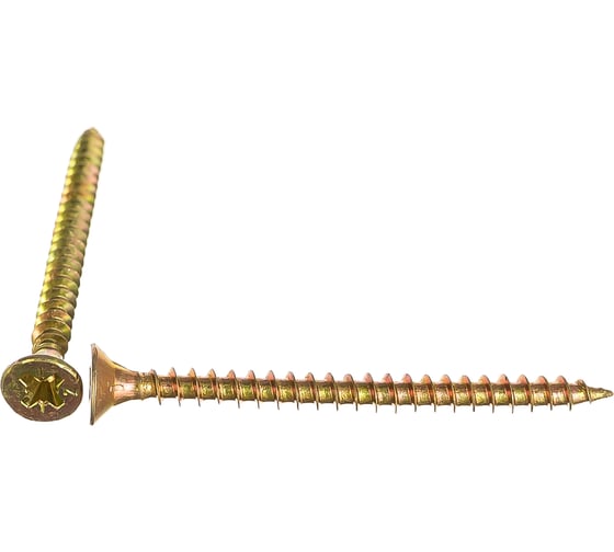 Изображение товара Универсальные саморезы, желтые, 50x4,0 мм, 500 шт., коробка Zitar 126754