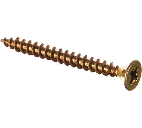 Изображение товара Универсальные саморезы 50x5,0 мм 150 шт желтые коробка с окном Zitar 102263