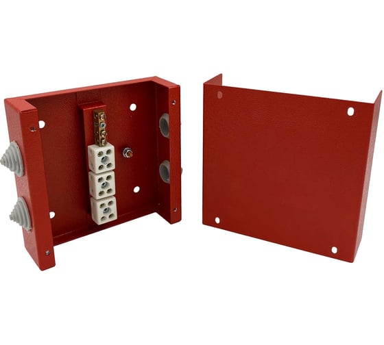 Изображение товара Распределительная огнестойкая коробка Система КМ КРОПС, IP41, габаритные размеры 200x200x80 мм, для кабелей сечением до 2,5 мм2, 12 клемм KR0160 FRJB-KM-ST3-2.5-12-КРОПС-IP41