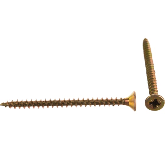 Изображение товара Универсальные саморезы 60x4,5 мм 150 шт желтые коробка с окном Zitar 102257