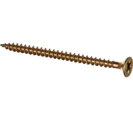 Изображение товара Универсальные саморезы 70x5,0 мм 100 шт желтые коробка с окном Zitar 102265