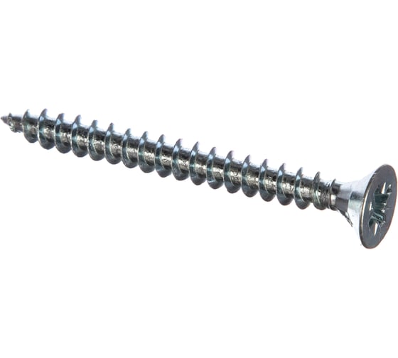 Изображение товара Универсальный саморез Tech-Krep 60х6,0 мм 100 шт оцинкованный, коробка с окном 102208