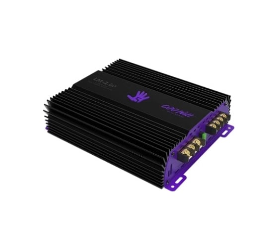 Изображение товара Усилитель FIVE 2х80 Вт, 2-1 канал, BassBoost пульт, 4-2 Ом, High-pass, Low-pass LM-2.80