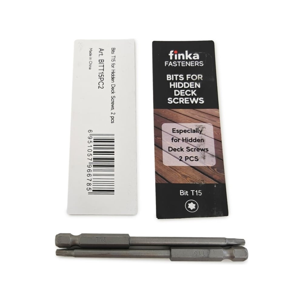 Биты для саморезов Finka Hidden Wood Screws BITT15PC2