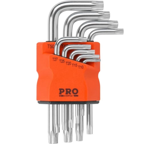 Изображение товара Набор коротких ключей STARTUL PRO Torx T10H-T50H 9 предметов PRO-87209