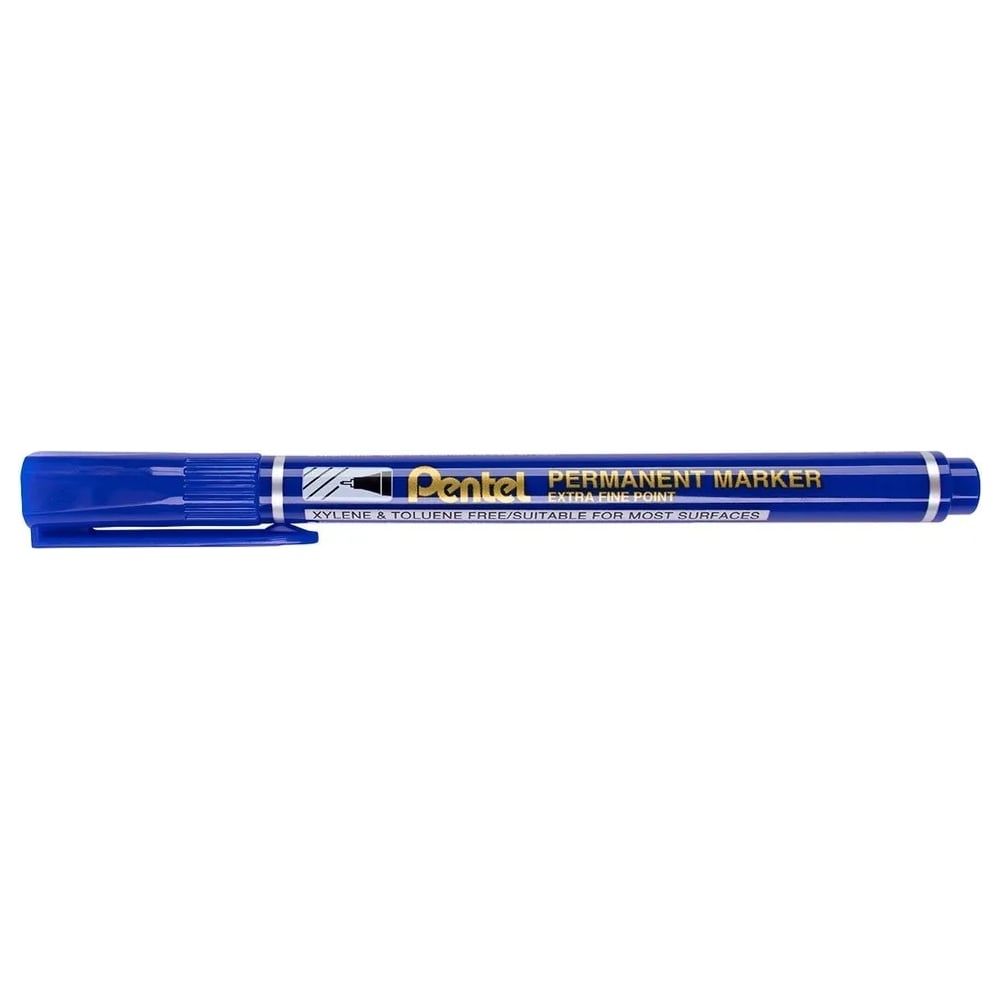 Перманентный пулевидный маркер Pentel роллер одноразовый pentel document pen 0 5 мм синий чернила
