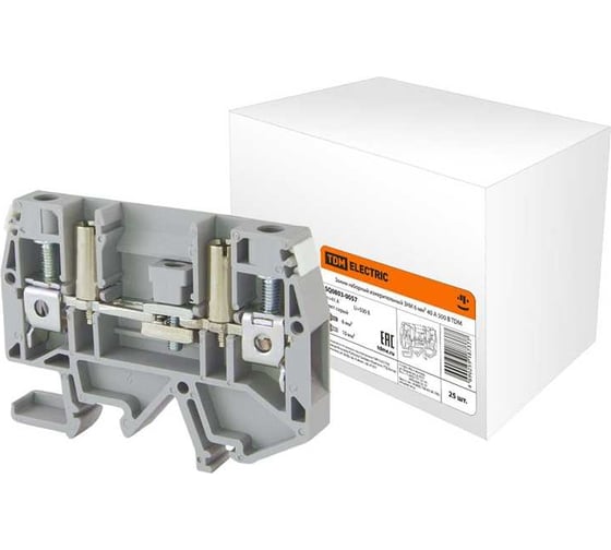 Изображение товара Наборный зажим TDM ELECTRIC измерительный ЗНИ 6 мм2 40А 500В SQ0803-0057