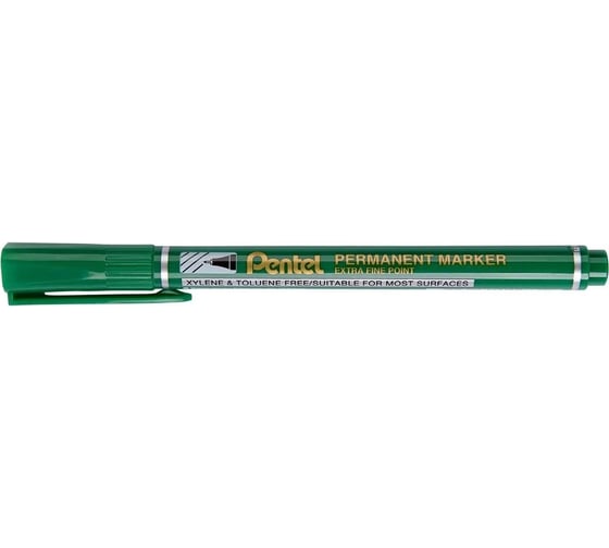Изображение товара Перманентный маркер Pentel Fine Point NF450-D 1.6 мм, пулевидный, 12 шт, зеленый 671371