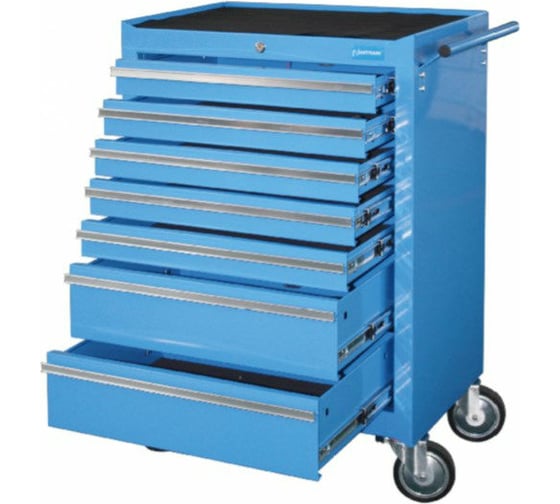 Изображение товара Интструментальная тумба (7 полок на роликах) UNITRAUM UNBR4007-X