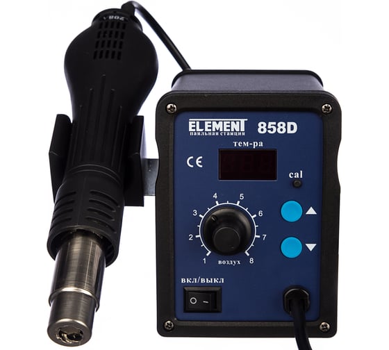 Изображение товара Паяльный фен ELEMENT 858D 15291