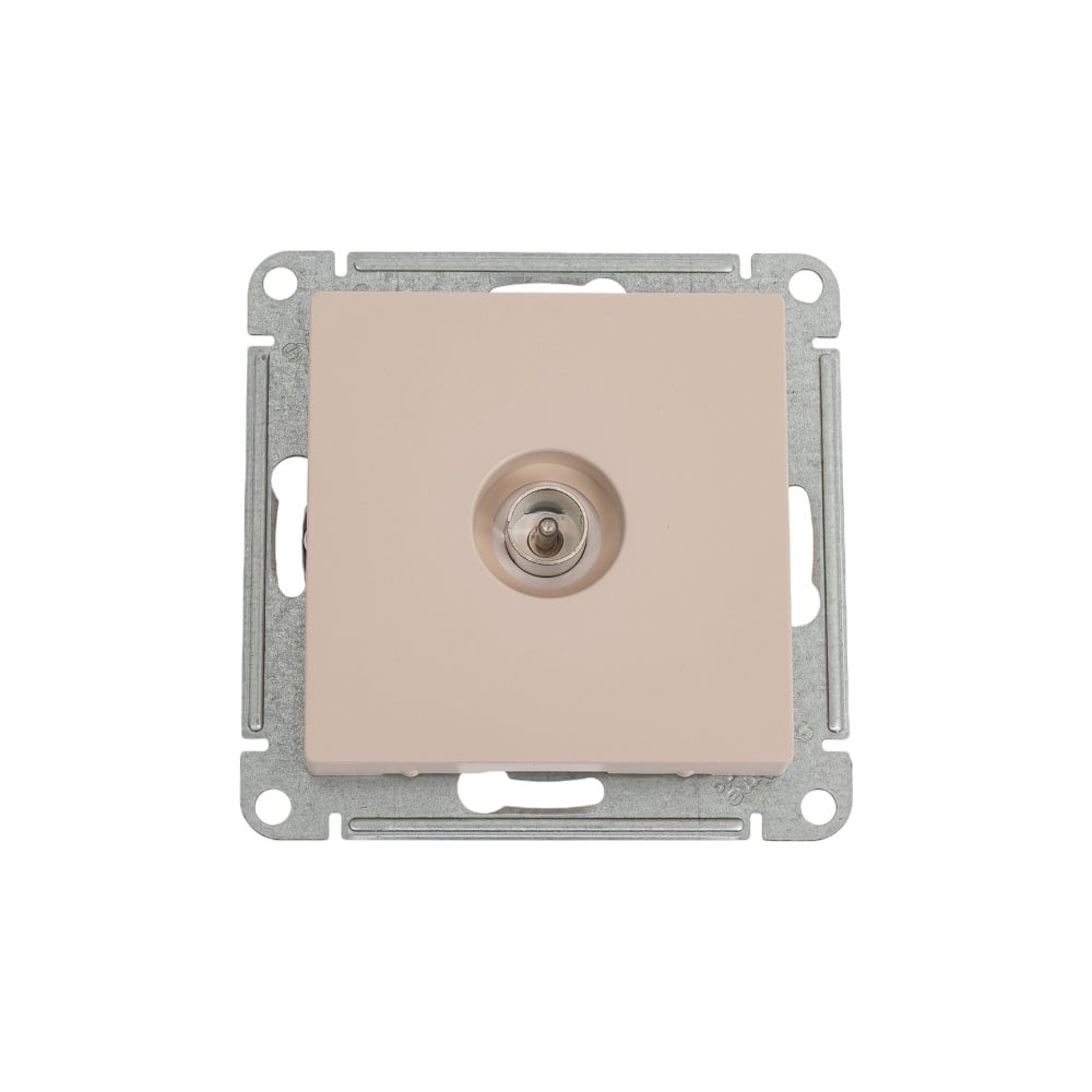 Изображение товара Одиночная tv розетка Systeme Electric Atlasdesign песочный с разъемом TV