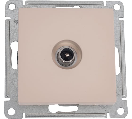 Изображение товара Оконечная tv розетка Systeme Electric Atlasdesign песочный, 1db ATN001291