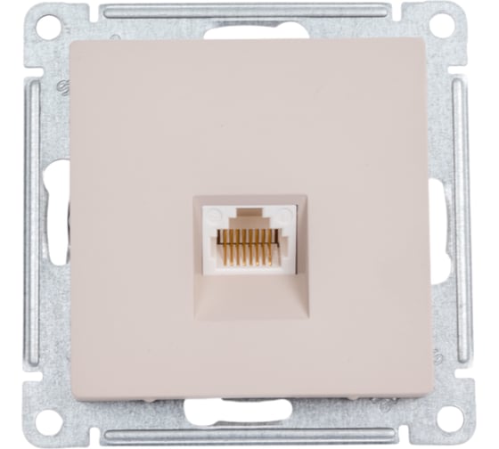 Изображение товара Телефонная розетка rj11 Systeme Electric Atlasdesign песочный, ATN001281