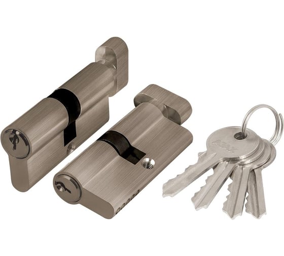 Изображение товара Цилиндровый механизм с вертушкой AJAX (AX102/60) AX1002Knob60 (25+10+25)/HD AB бронза 4Key 44847