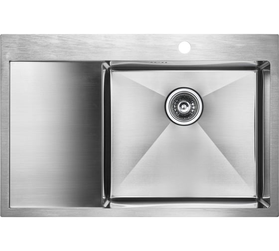 Изображение товара Кухонная мойка Paulmark KRONER 78F, брашированная нержавеющая сталь, правая, 780х510мм, PM217851-BSR