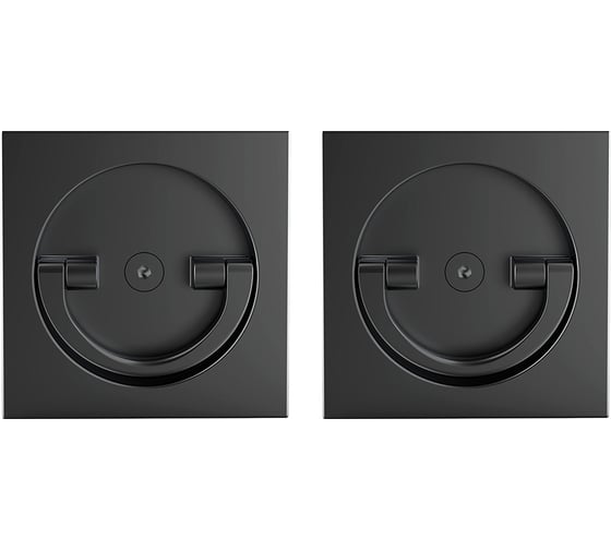 Изображение товара Поворотная ручка для раздвижных дверей ARMADILLO SH.QUADRO55.BK8 BL-26 черный 46253