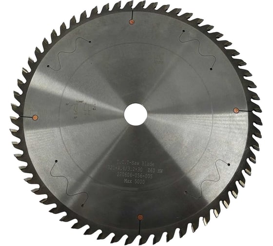 Изображение товара Пила дисковая для пильных центров 320x4.4/3.2x30 мм, Z60 трапеция Woodtec ВИ 343334