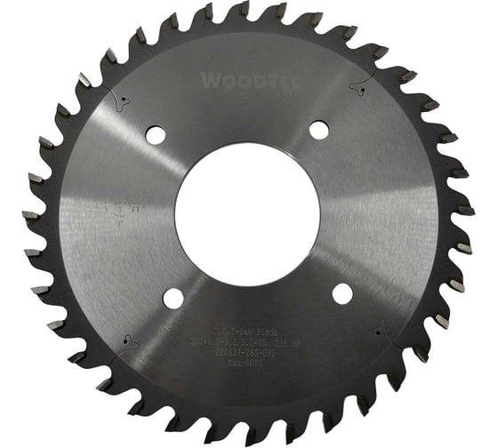 Изображение товара Пила подрезная коническая 200x4.3-5.5/3.2x65 мм, Z36 Woodtec ВИ 337388