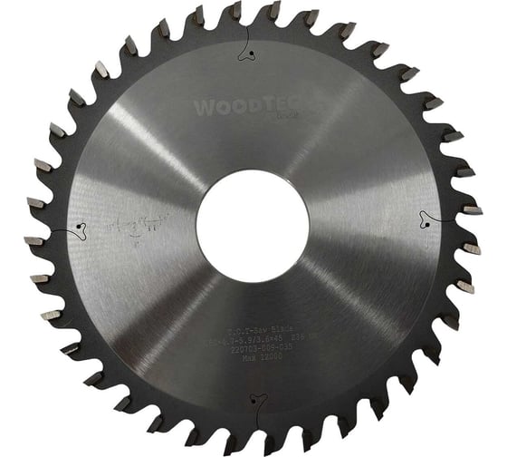 Изображение товара Пила подрезная коническая 180x4.7-5.9/3.6x45 мм, Z36 Woodtec ВИ 337386