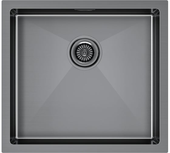 Изображение товара Кухонная мойка Paulmark GERBERG 48 UNI, вороненая сталь, 480х440мм, PM214844-GM