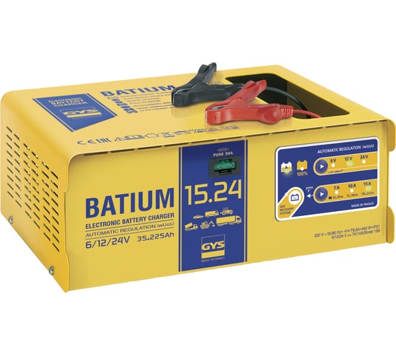 Изображение товара Зарядное устройство GYS BATIUM 15-24 6/12/24 В 024526
