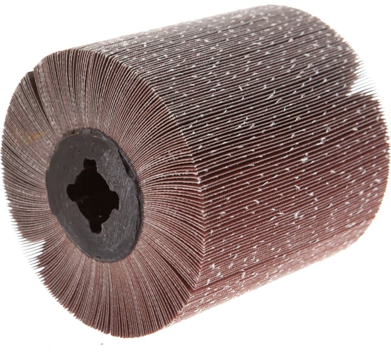 Изображение товара Валик шлифовальный лепестковый на тканой основе (100х100х19 мм; P240) GLOB ШЛВ100х100х19P240