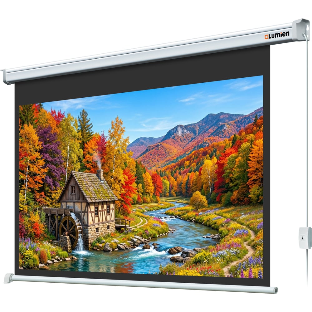 Изображение товара Lumien LMC-100127 - экран с электроприводом, 1050x1680 мм, белый матовый Изображение товара Lumien LMC-100127 - экран с электроприводом, 1050x1680 мм, белый матовый
