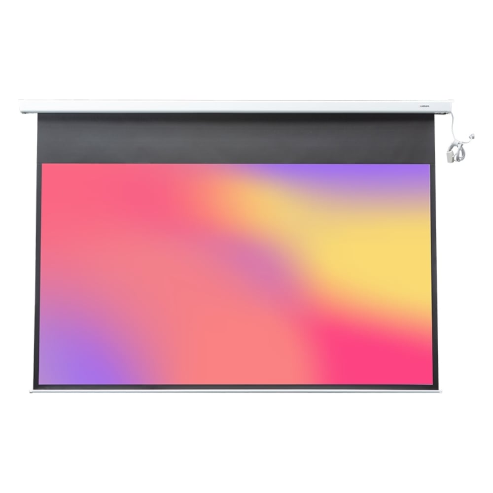 Изображение товара Экран с электроприводом Lumien LMC-100130 Master Control 188x240 см, рабочая область 144x230 см, диагональ 106 см, Matte White, FiberGlass, черная кайма 6 66715