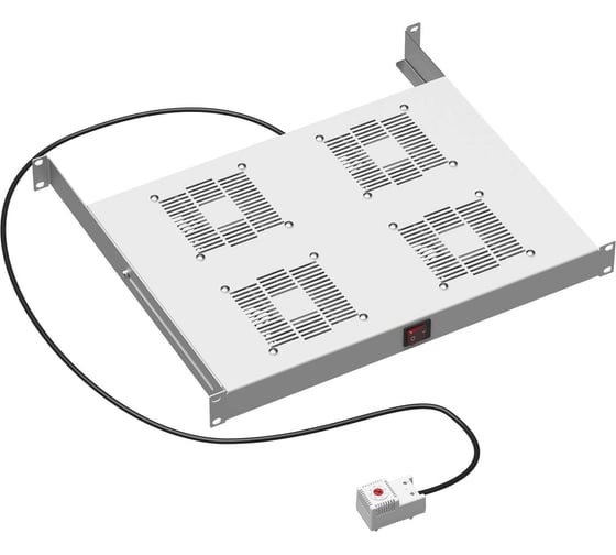 Изображение товара Вентиляторный модуль DKC 19" 4 вентилятора с термостатом для 19" it-корпусов серии sti/cqe, ral7035 R519VSIT4FT