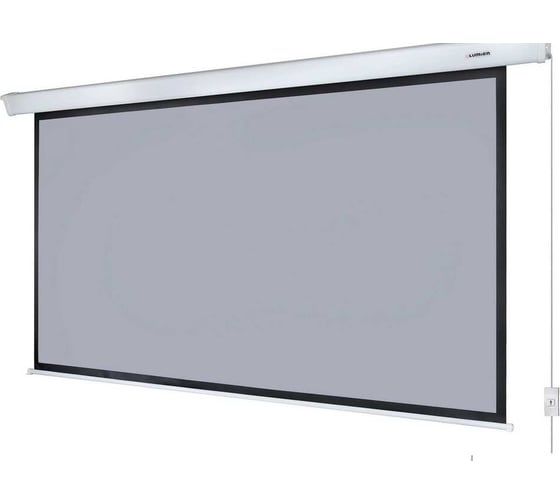 Изображение товара Экран с электроприводом Master Control Lumien 197х280 см (раб.область 153х272см) (123") High Contrast черн. кайма сверху \3\ 121510