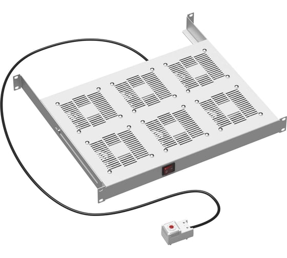 Изображение товара Вентиляторный модуль DKC 19" 6 вентиляторов с термостатом для 19" it-корпусов дкс серии sti/cqe, ral7035 R519VSIT6FT