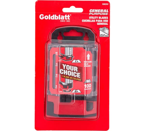 Изображение товара Набор универсальных лезвий 100 шт. Goldblatt G08283