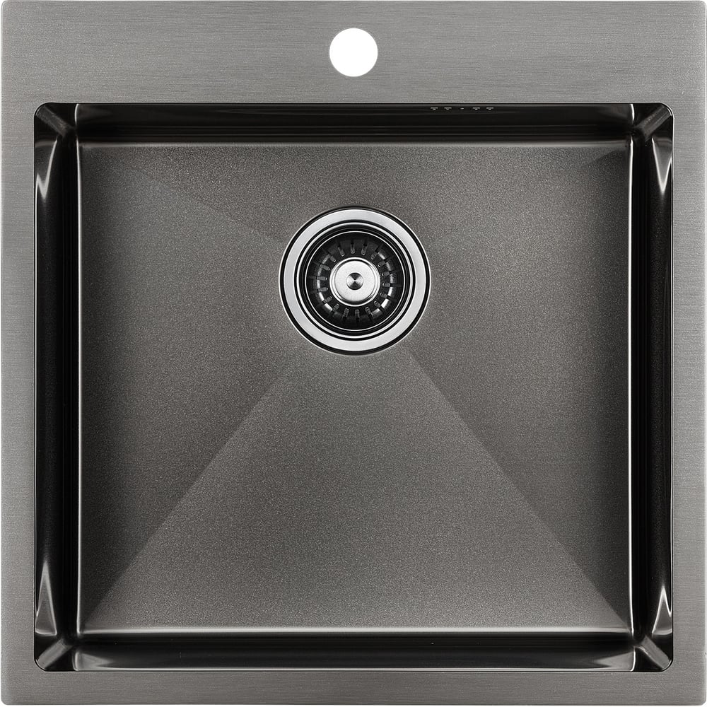 Изображение товара Кухонная мойка Paulmark KRONER 51 510х510 мм нержавеющая сталь PVD