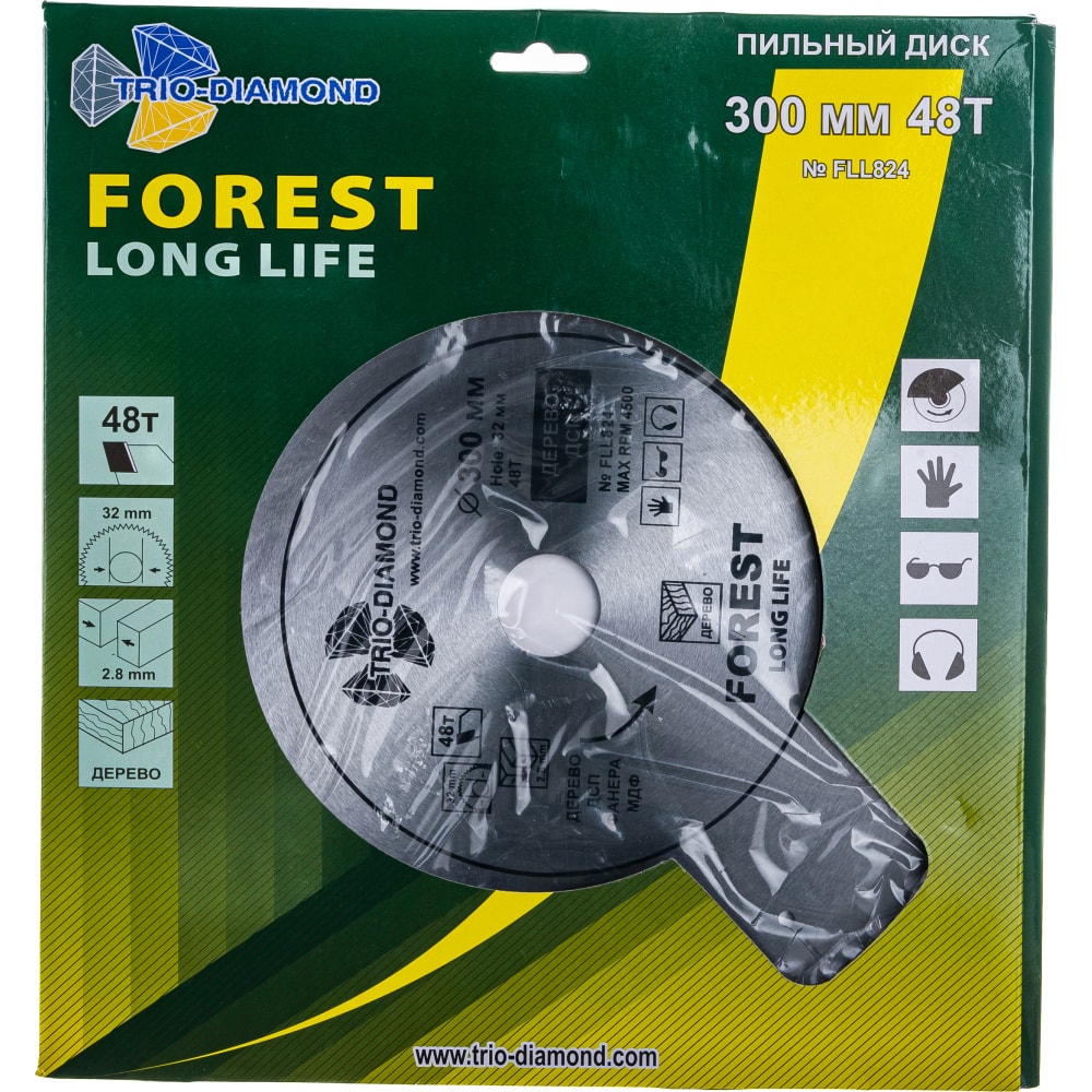 Пильный диск TRIO-DIAMOND диск пильный по дереву goldtol