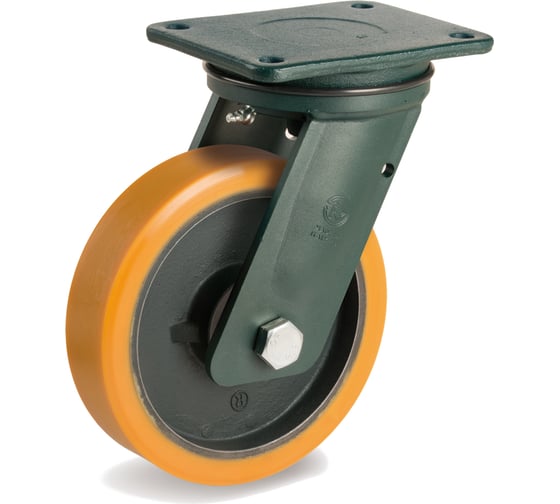 Изображение товара Колесо с вращающейся опорой и пластиной крепления (250 мм; 1500 кг) Tellure rota 648307