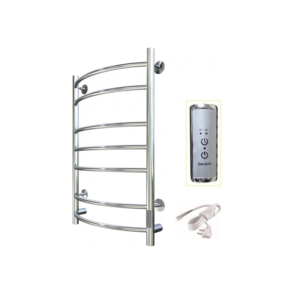 Изображение товара Электрический полотенцесушитель Тругор Приоритет Пэк сп 3 80x50 нержавеющая сталь