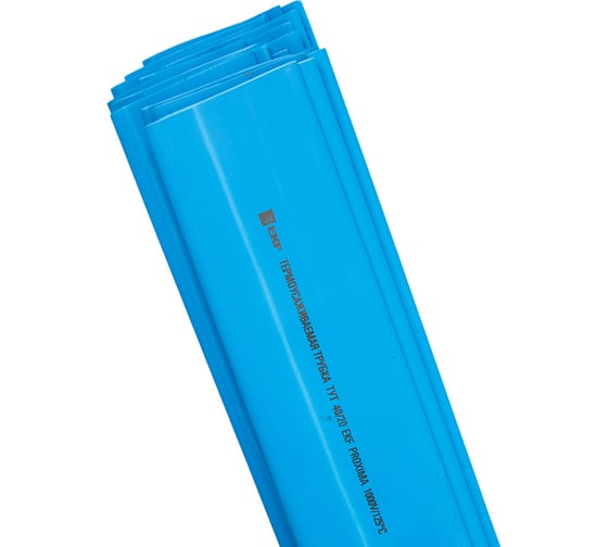 Изображение товара Термоусаживаемая трубка EKF тут нг 40/20 синяя в отрезках по 1м (25шт.) proxima tut-40-g-1m