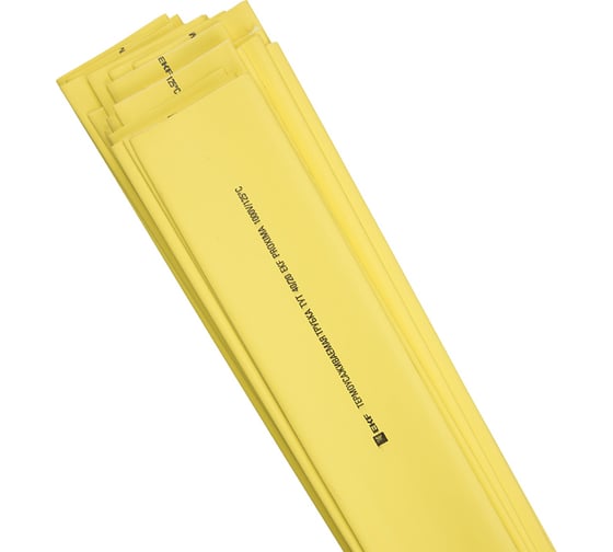 Изображение товара Термоусаживаемая трубка EKF тут нг 30/15 желтая в отрезках по 1м (25шт.) proxima tut-30-y-1m