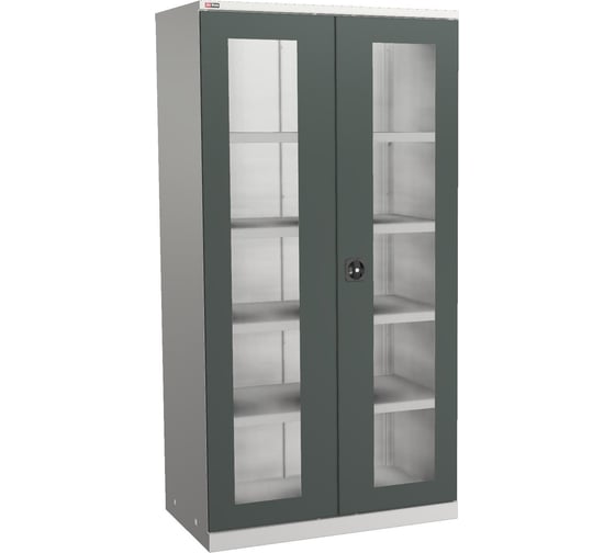 Изображение товара Инструментальный шкаф с окнами ДиКом ВЛ-052 4 полки 12.0334-103