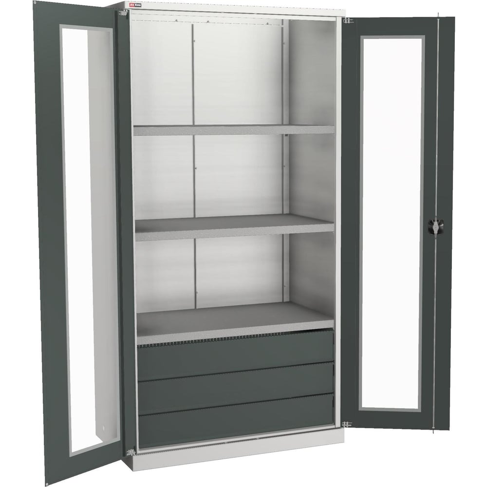 Изображение товара Инструментальный шкаф ДиКом ВЛ-052 2 двери, 3 полки, 2000x1024x625 мм