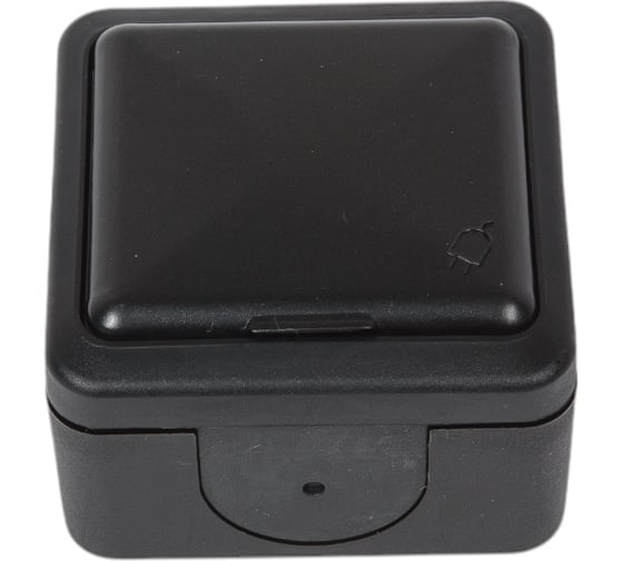 Изображение товара Розетка NE-AD с крышкой, с заземлением, 16А, 250В, MULTIMA, Черный 92-53-09