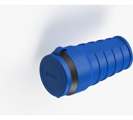 Изображение товара Штепсельное гнездо NE-AD с заземлением, с крышкой, 16А, IP44 (каучук), Синий 4602