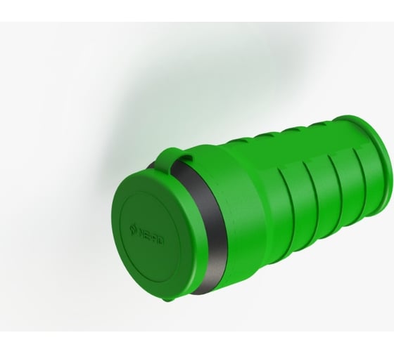 Изображение товара Штепсельное гнездо NE-AD с заземлением, с крышкой, 16А, IP44 (каучук), Зеленый 4502