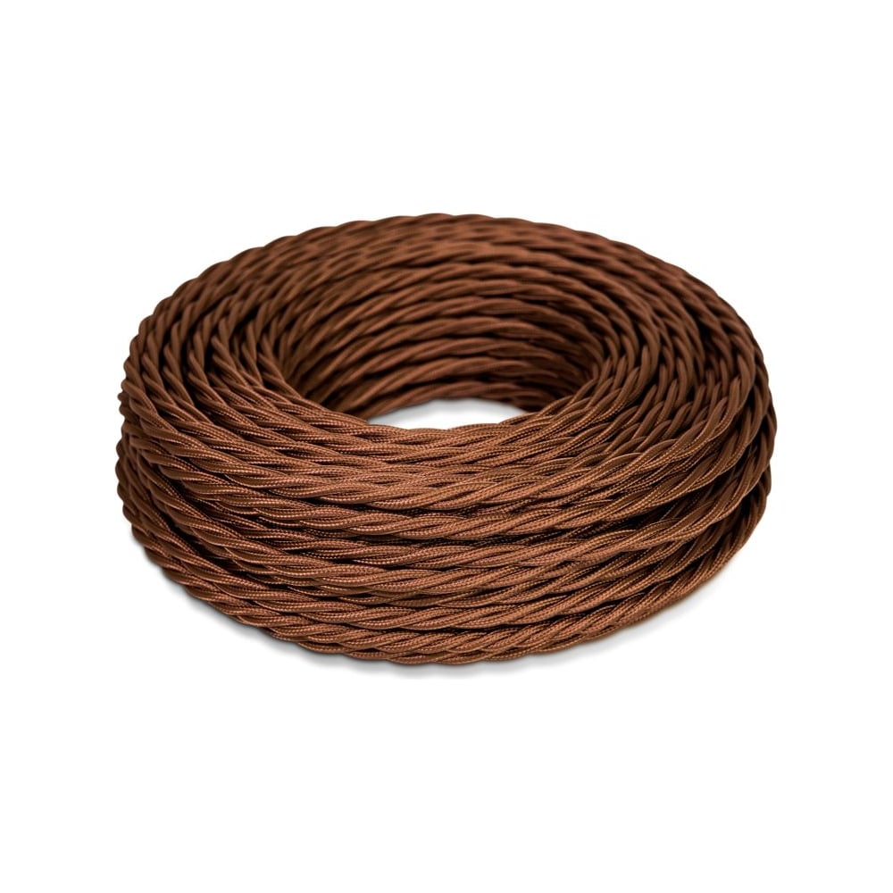 Изображение товара Витой кабель iTOK Ретро ПВХ 30 метров ГОСТ шоколад