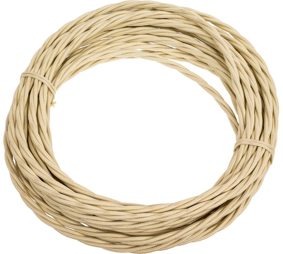 Изображение товара Витой провод iTOK Ретро, ПВХ, ПуГВнг(А)-LS 3x1,5, ГОСТ, слоновая кость GE70151-02 (10 метров) i-KPP-PUGVNG-LS-RETRO-315-10-IV