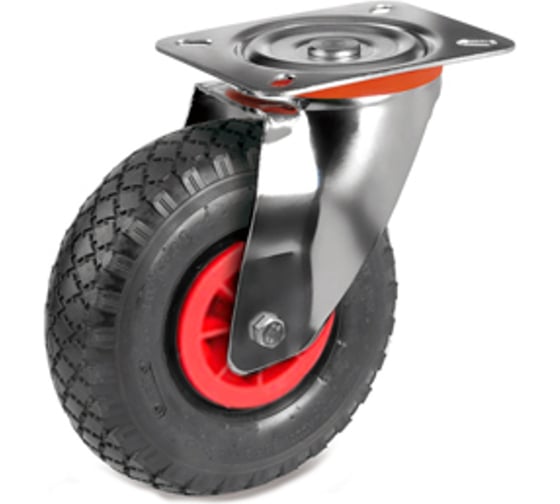 Изображение товара Колесо с вращающейся опорой и пластиной крепления (260 мм; 150 кг) Tellure rota 825702