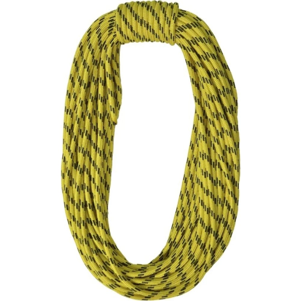 Шнур вспомогательный АзотХимФортис шнур для вязания без сердечника 70% хлопок 30% полиэстер 1мм 200м 65±10гр 23 желтый