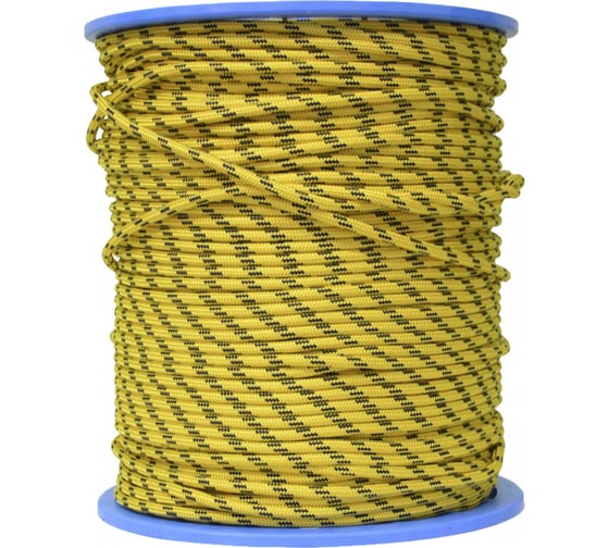 Изображение товара Вспомогательный шнур АзотХимФортис ПА, диаметр 6 мм, 24 пряди, кН9, катушка, 300 м 462569-300